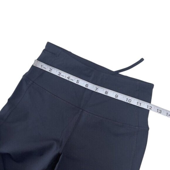 CORE IO Women Crop Leggings black SZ XS Mesh Details-back Pocket- Activewear - Picture 5 of 12